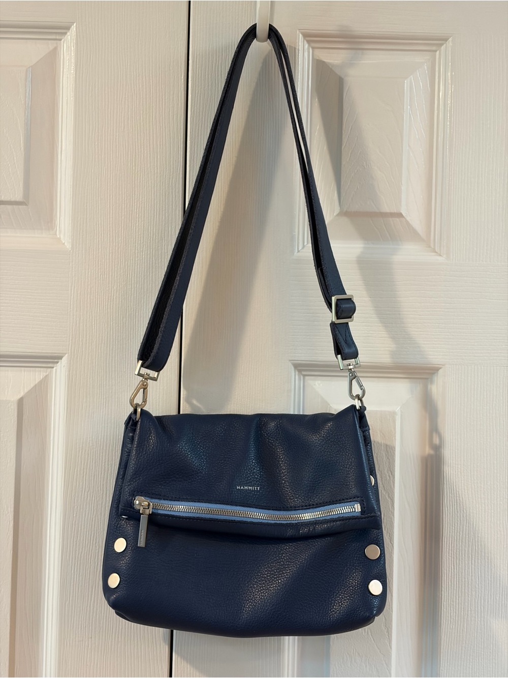 Hammitt Jazz Blues Leather VIP Limited Release VIP Crossbody Bag - Picture 2 of 16